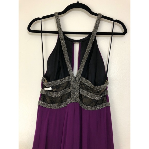 Badgley Mischka Couture Silk Halter Gown - Picture 9 of 9